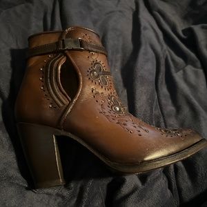 Cuadra women's ankle Boot Aztec Maple Leather